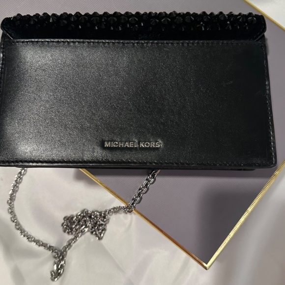 Michael Kors Bkack Crystal Crossbody - Picture 5 of 8